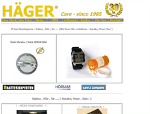 Tablet Screenshot of hager-scand.se